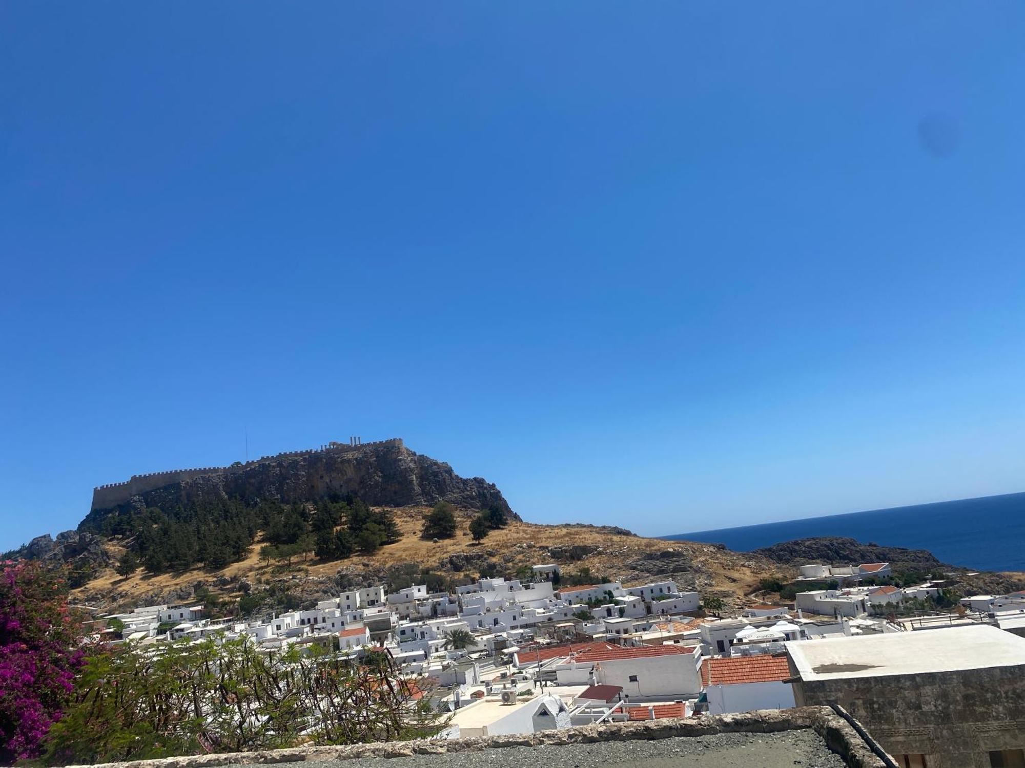Villa Valasia Lindos With Acropolis View Luaran gambar